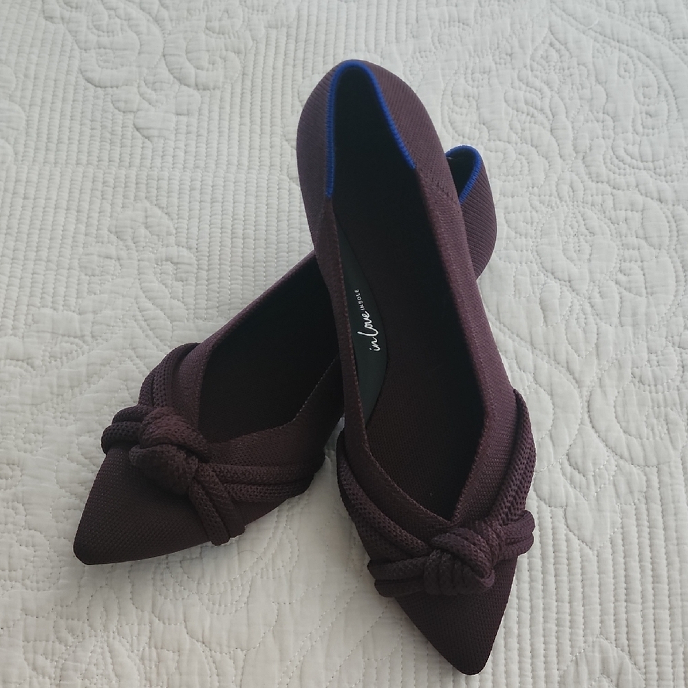 Rothy's The Knot Point II - Dark Chocolate - Size 9
